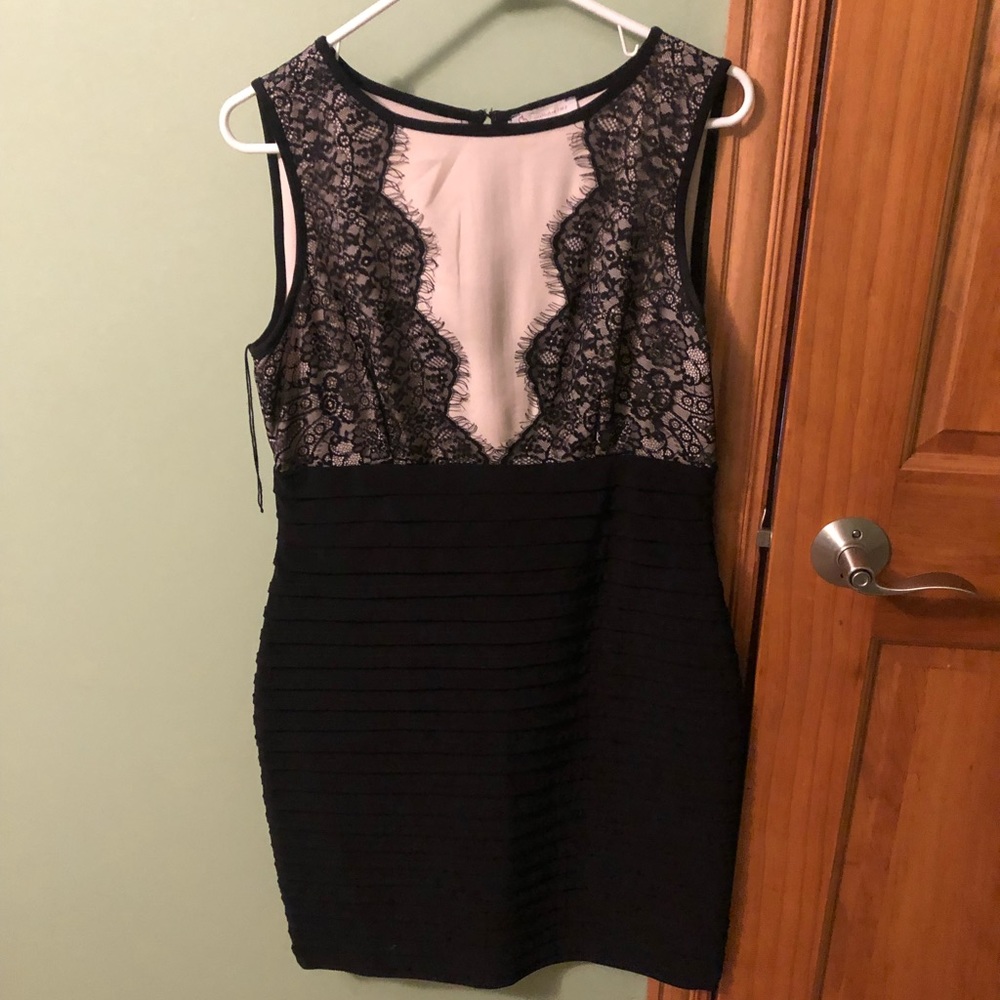 Size 10 black and nude dress worn once